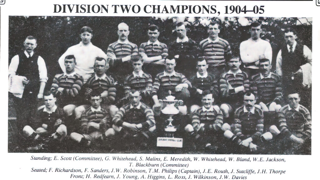 1905 Division 2 Champions after Small Pox hit season