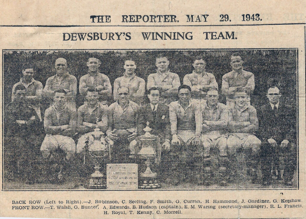 Dewsbury Reporter Cup Winning Team