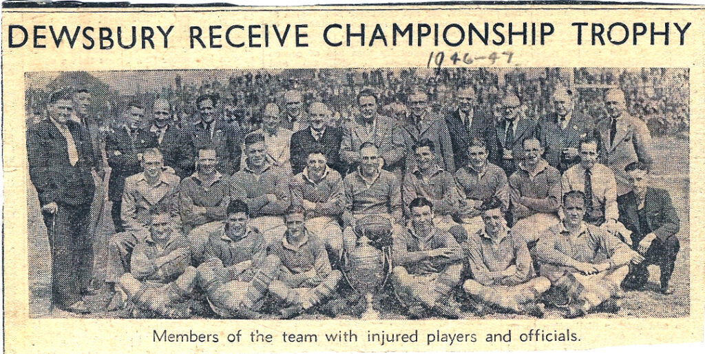 Dewsbury Championship Winning Team