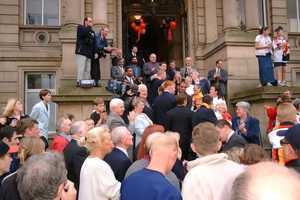 Championship win 1999 – champions reception