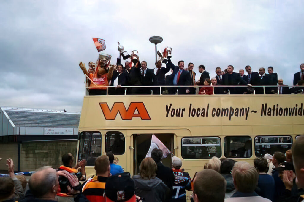 1999 Championship win – parading the cup