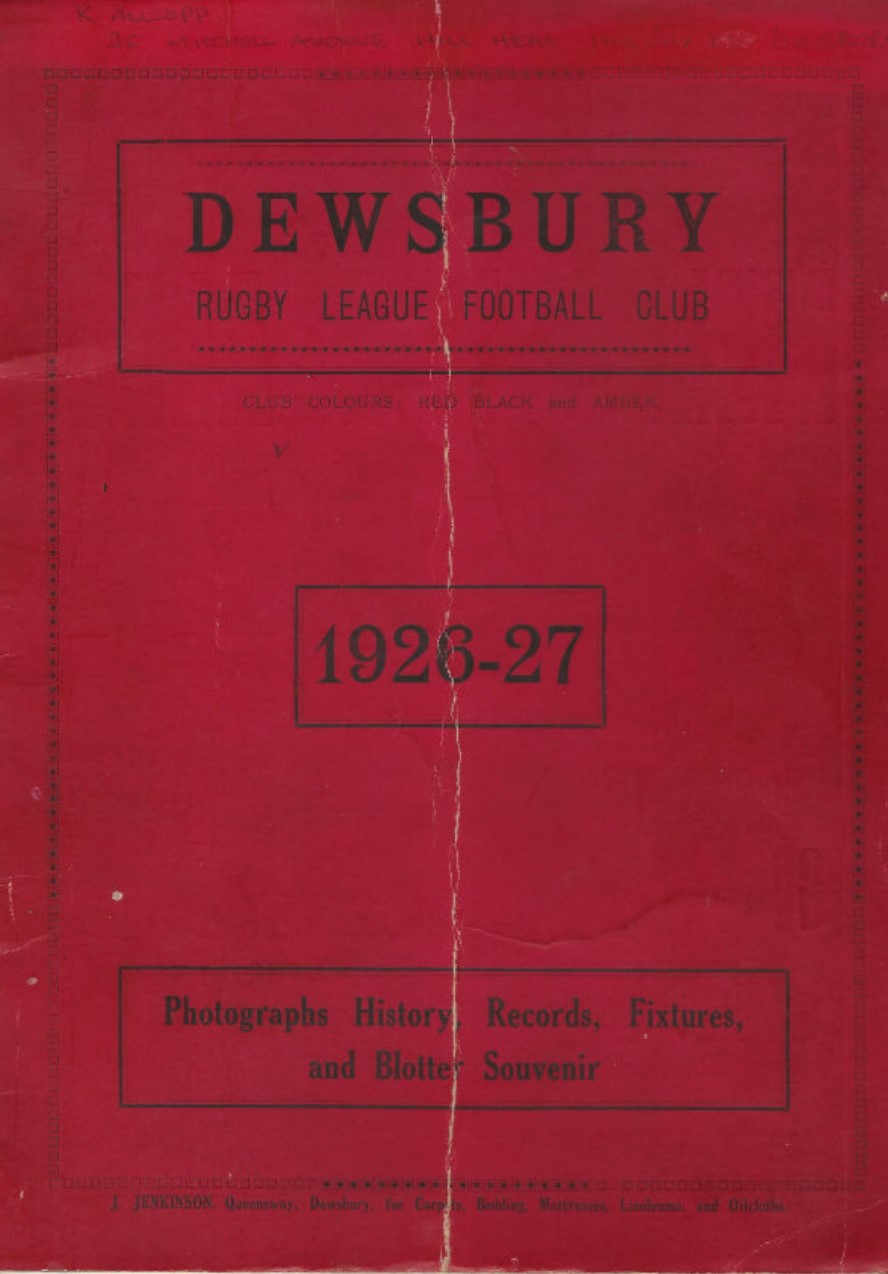 1926 Red Jotter cover